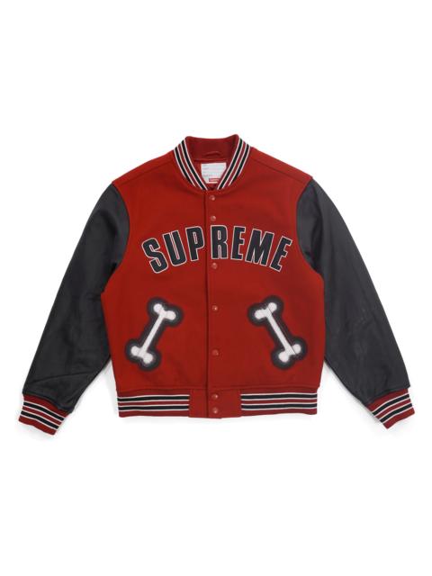 Supreme Supreme Delta Logo Varsity Jacket Red | REVERSIBLE