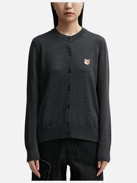 FOX HEAD PATCH ADJUSTED R-NECK CARDIGAN