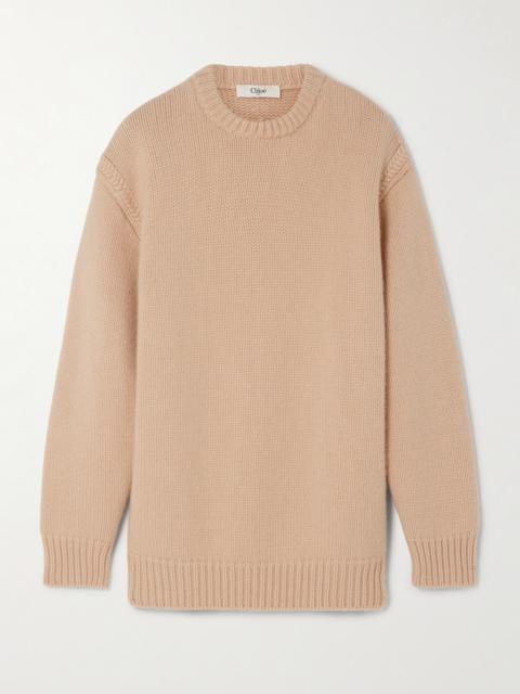 Chloé Cotton And Cashmere-blend Sweater