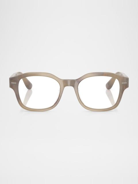 Brunello Cucinelli BC3010 정연한 파란 빛 유리