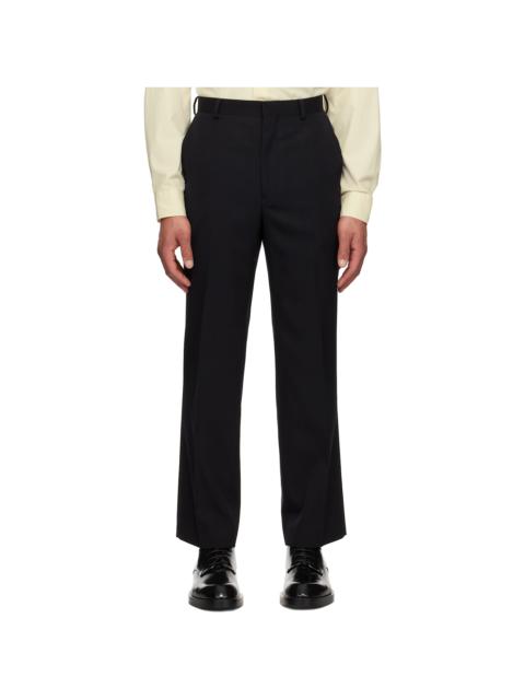 Black Light Wool Max Gabardine Trousers