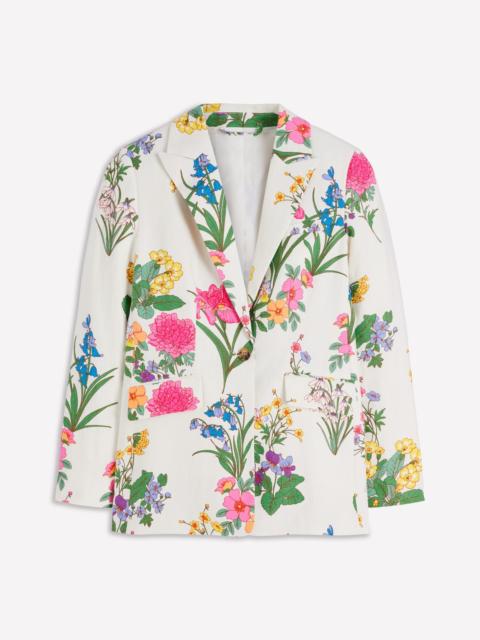 BODEN Woodbridge Linen Blazer-Ivory, Delicate Blossom