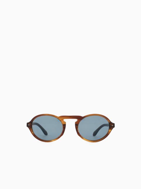 GIORGIO ARMANI MEN’S OVAL SUNGLASSES