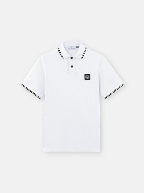Stone Island 2200010 ORGANIC COTTON PIQUÉ WITH STRETCH