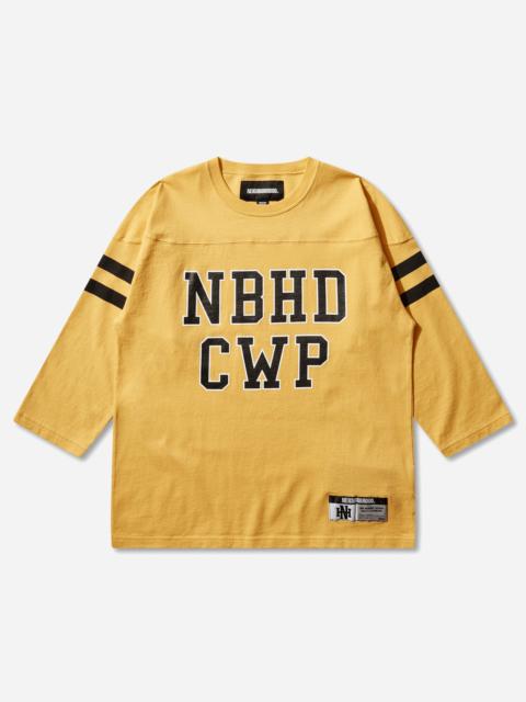 NEIGHBORHOOD Men's Football Longsleeve Shirt Yellow