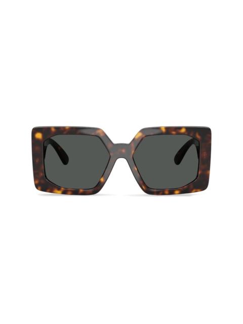 VERSACE geometric-frame sunglasses