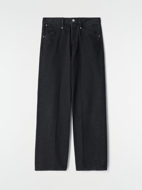 Lemaire STRAIGHT LEG 5 POCKETS IN BLACK SELVEDGE DENIM