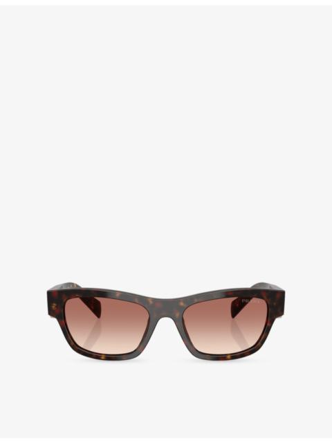 Prada PR B09S Butterfly-Frame Acetate Sunglasses
