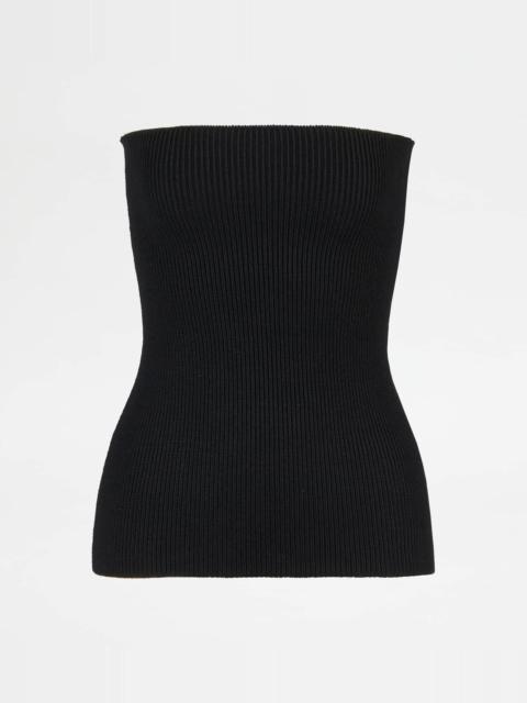 Tod's TOP IN WOOL - BLACK