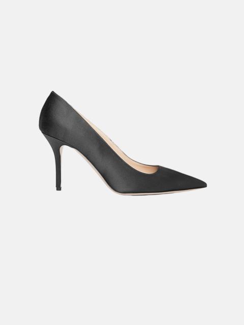 EMILIA WICKSTEAD Sophia Heel In Black Satin
