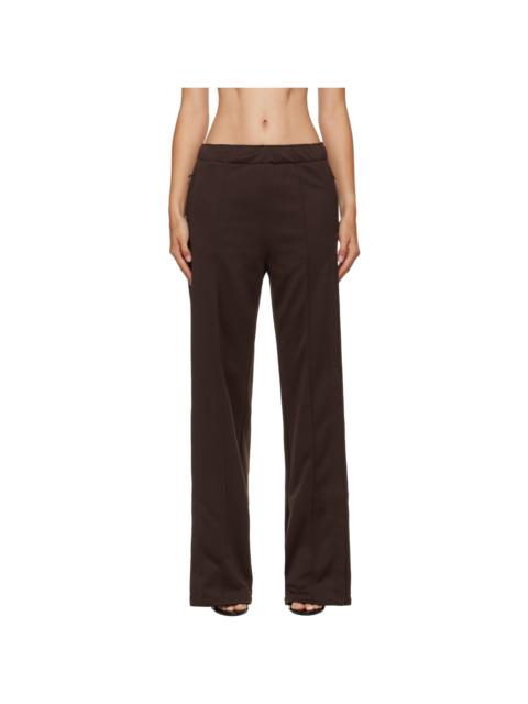 courrèges Brown Interlock Tracksuit Sweatpants