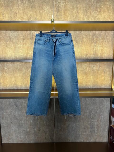 BALENCIAGA Balenciaga Black Drawstring Denim Jeans