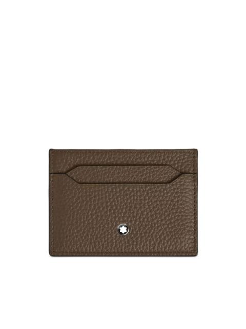 Montblanc dove grey leather card holder