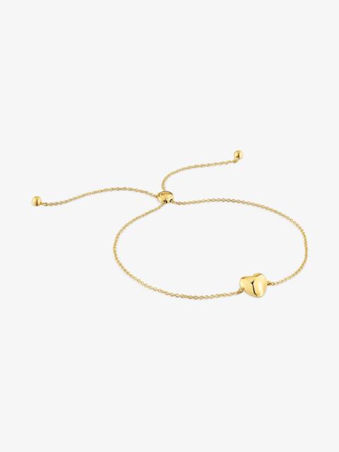 TOUS 18K solid gold heart Chain bracelet My Other Half