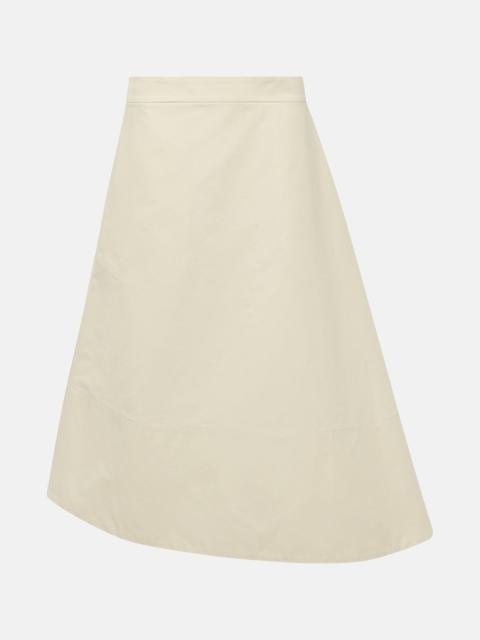 Jil Sander Asymmetric cotton midi skirt