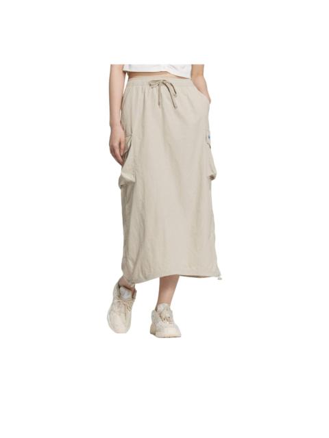 adidas (WMNS) adidas Chinese Valentine's Day Long Skirt 'Khaki' JM2714