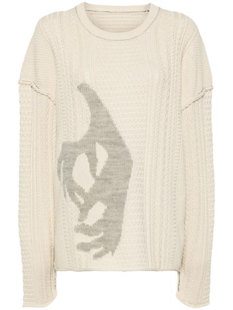 Y's chunky-knit wool jumper