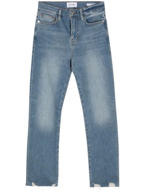 FRAME high-rise straight-leg jeans