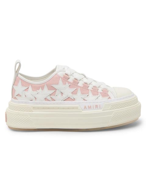 AMIRI Women's Stars Court Cotton Low-Top Sneakers - Evening Sand