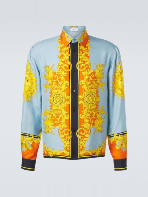 VERSACE Printed silk shirt