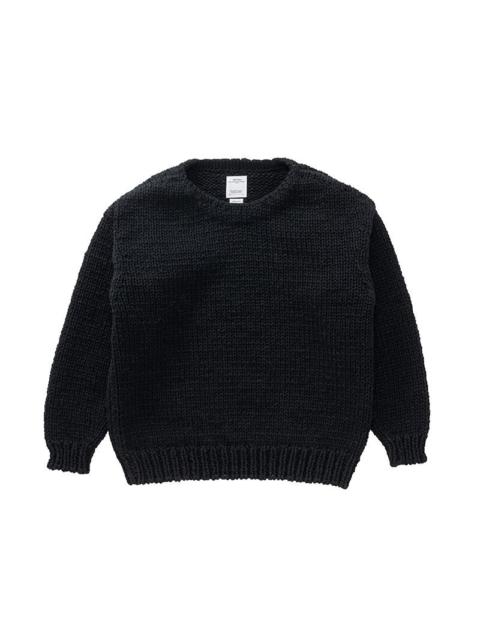 visvim AMPLUS BOATNECK HAND KNIT BLACK