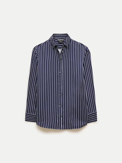J.CREW Esme button-up shirt in striped cupro blend
