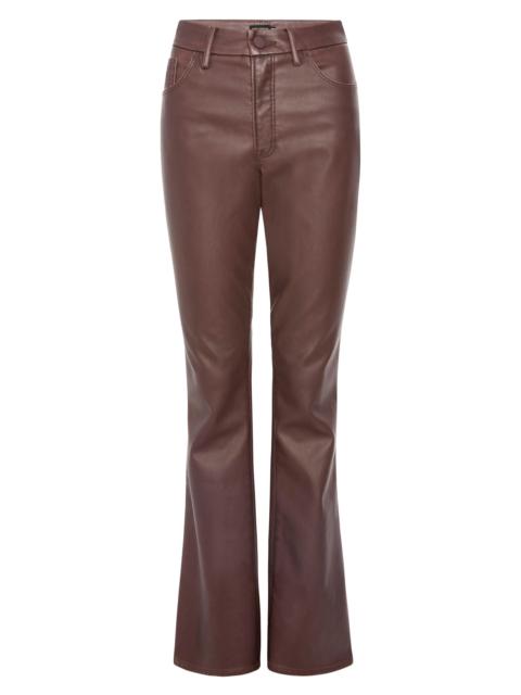 GOOD AMERICAN Women's GoodClassic Faux-Leather Boot-Cut Pants - Vamp