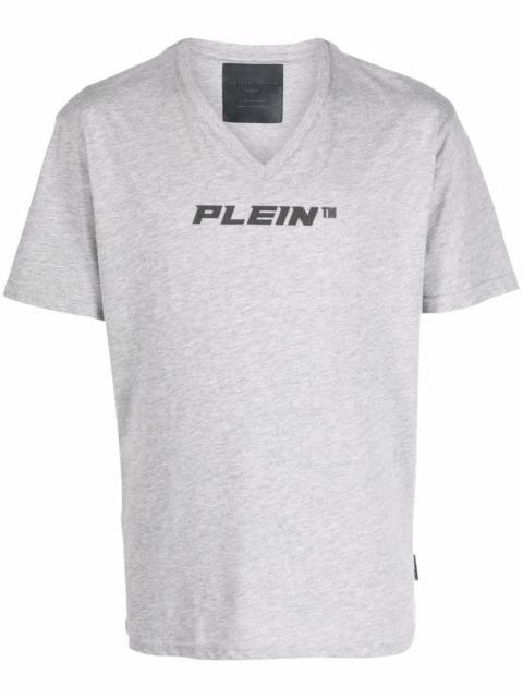 PHILIPP PLEIN V-neck logo-print T-shirt