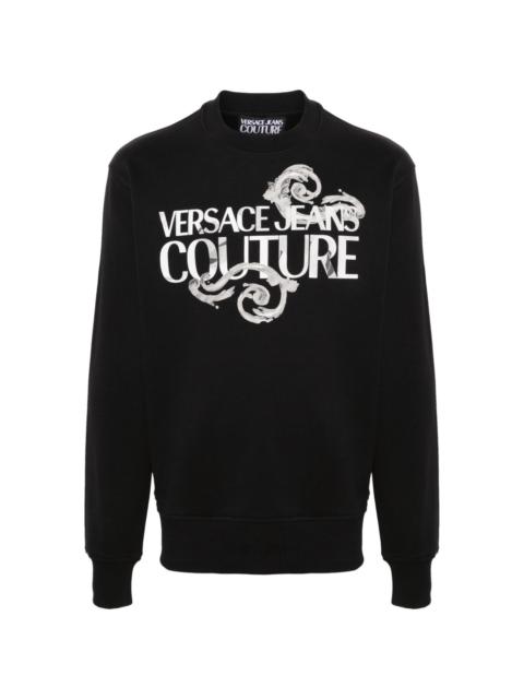 VERSACE JEANS COUTURE Watercolour Couture cotton sweatshirt