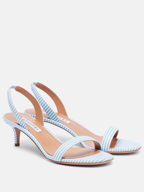 AQUAZZURA So Nude 50 striped sandals