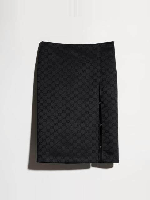 GUCCI GG viscose jacquard skirt