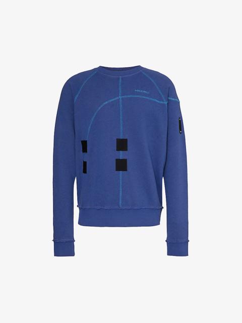 A-COLD-WALL* Intersect logo-embroidered cotton-jersey sweatshirt