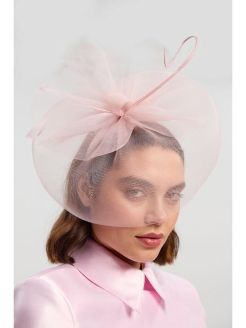 KAREN MILLEN Mesh Feather Detail Fascinator