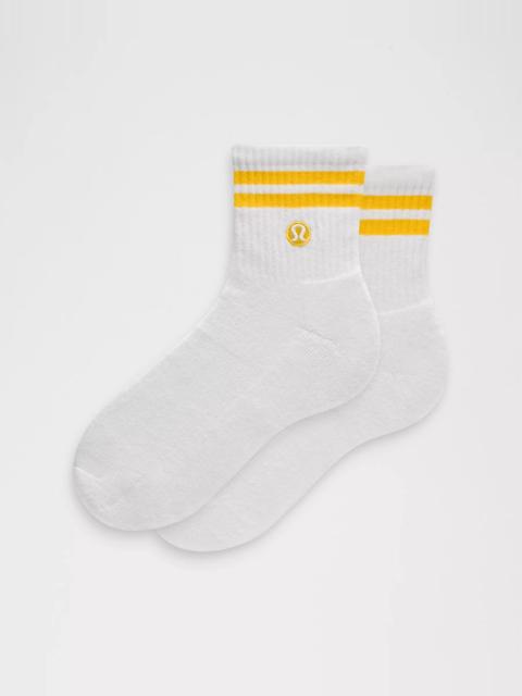 lululemon Unisex Daily Essential Quarter Socks *Stripe