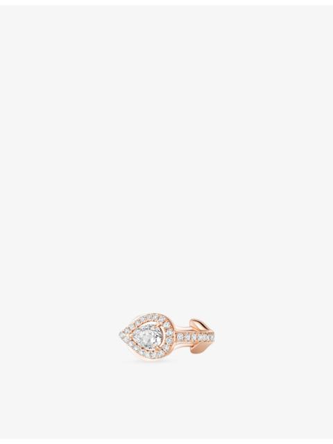 MESSIKA My Twin 18ct rose-gold and 0.25ct pear-cut diamond single clip earring