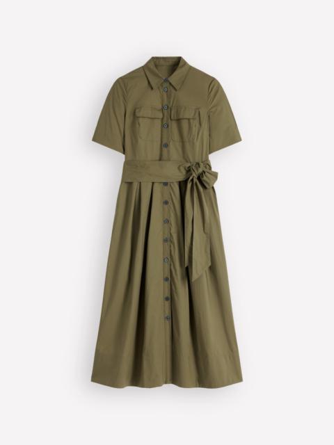 BODEN Zoe Short Sleeve Shirt Dress-Woodland Green