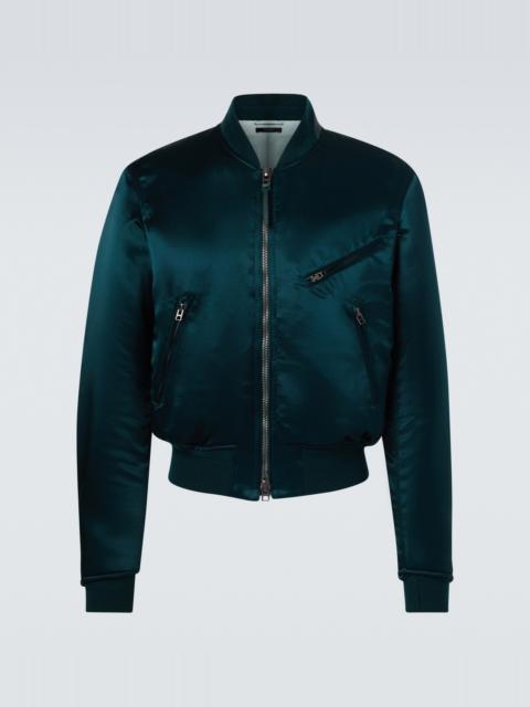 TOM FORD Satin bomber jacket