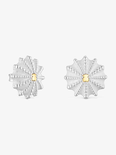 TOUS 16 mm two-tone Earrings TOUS Grain Arrecife de Coral