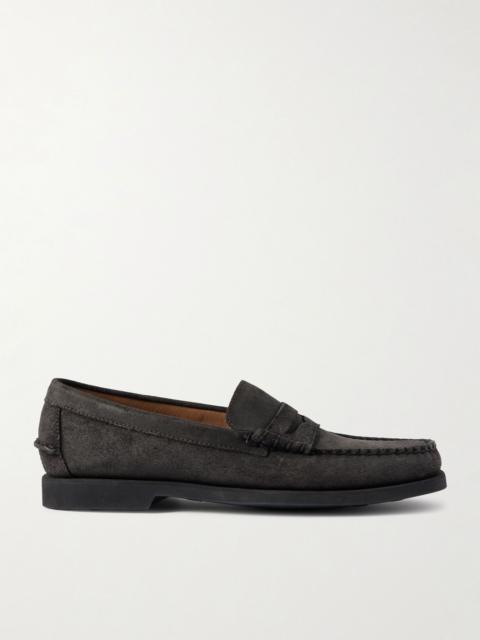 SEBAGO Dan Suede Penny Loafers Dark brown