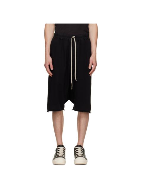 Rick Owens DRKSHDW Black Tower Drawstring Pods Shorts