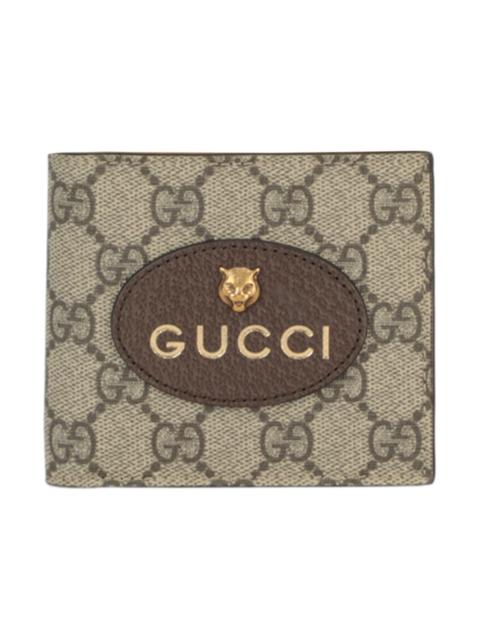 GUCCI Gucci Neo Vintage Bi-Fold Wallet Ebony/New Maple Crop