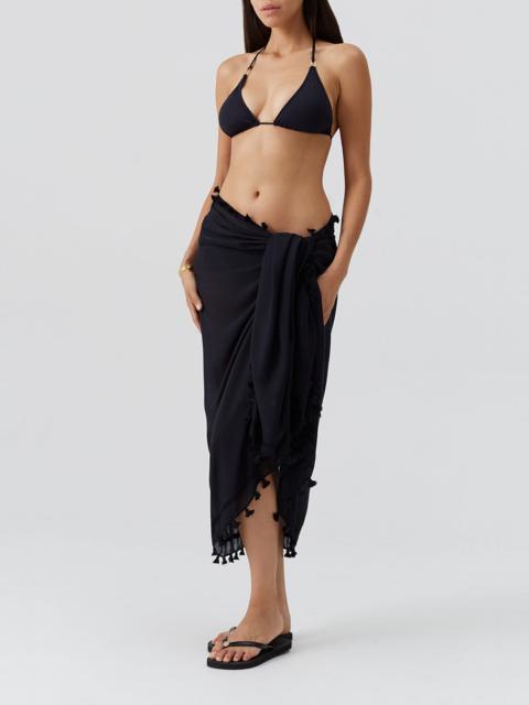 MELISSA ODABASH PAREO BLACK