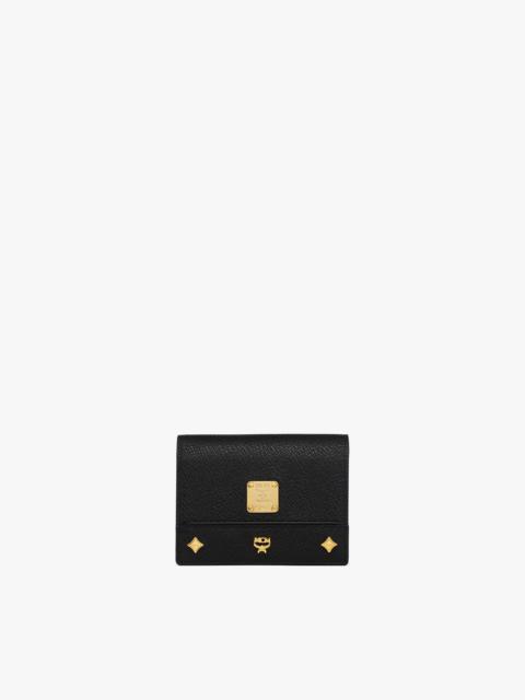 MCM Pina Wallet in Studded Calfskin