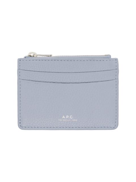 A.P.C. Blue Paris Card Holder