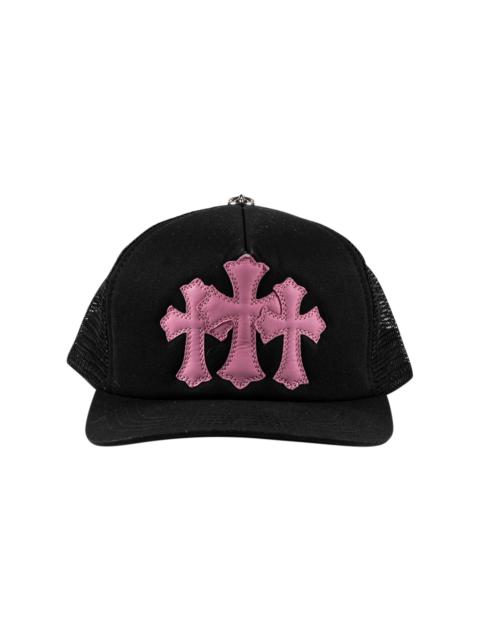 Chrome Hearts Cemetery Cross CH trucker hat "black/pink" CHRM1192