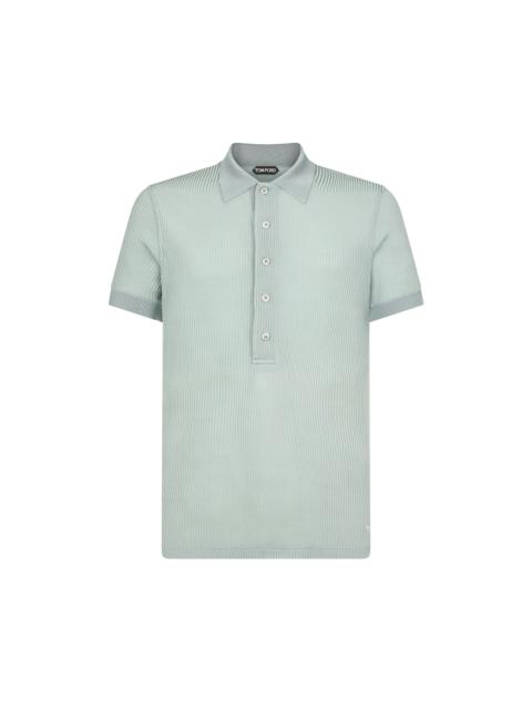 LUSTER VISCOSE RIB POLO