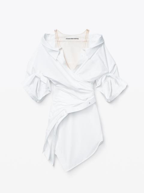 Alexander Wang DECONSTRUCTED SHIRTDRESS IN COTTON