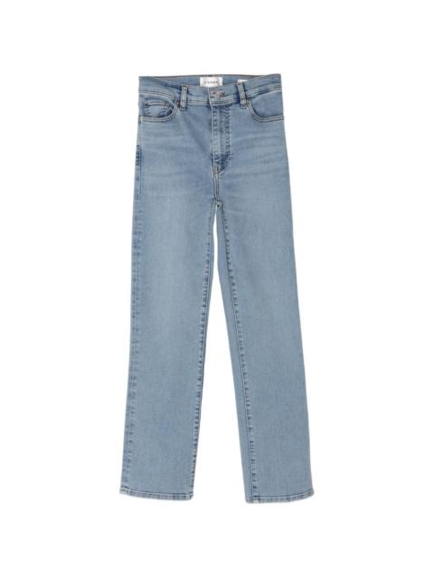 FRAME button-fastening straight jeans