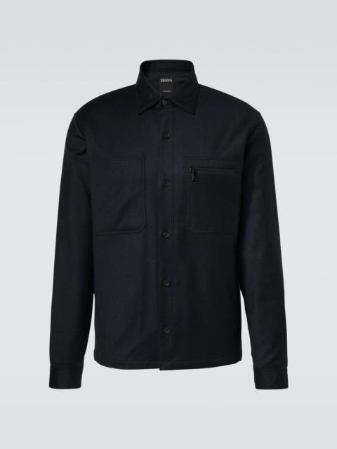 Wool overshirt