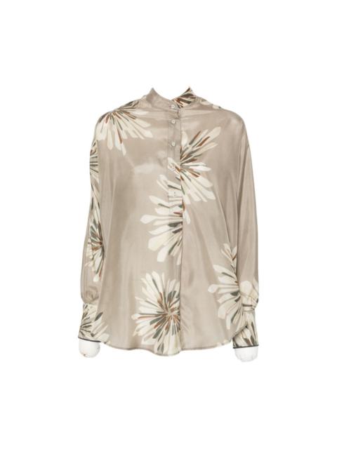 Brunello Cucinelli Printed silk shirt